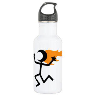 Bouteille D'eau Flaming head