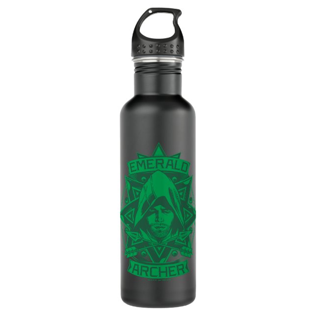 Bouteille D'eau Flèche | Emerald Archer Graphic (Devant)