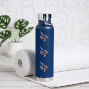 Bouteille D'eau Flèches florales personnalisées  