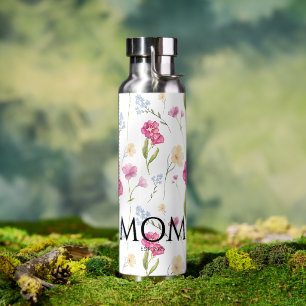 Bouteille D'eau Fleur de Fleur Sauvage Nouvelle Maman Établie