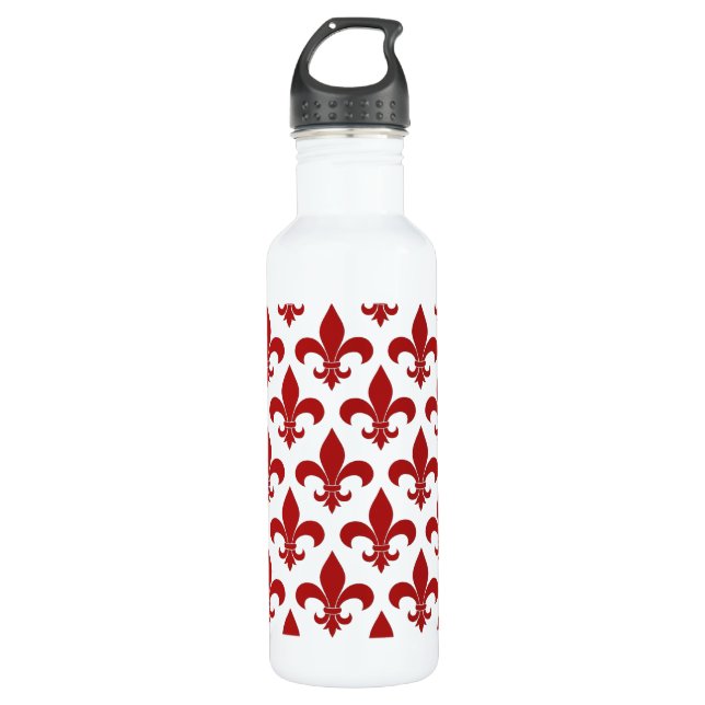 Bouteille D'eau Fleur de lis Motif Classic (Devant)