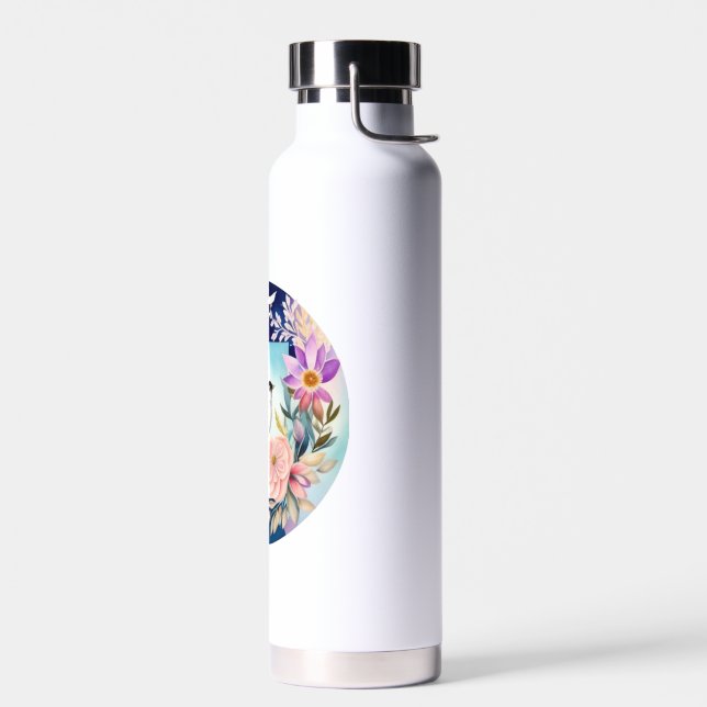 Bouteille D'eau Fleur & Oiseau  (Gauche)