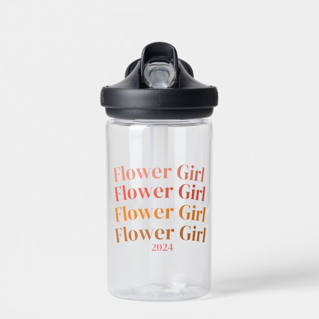 Bouteille D'eau Fleur personnalisée (Avant)