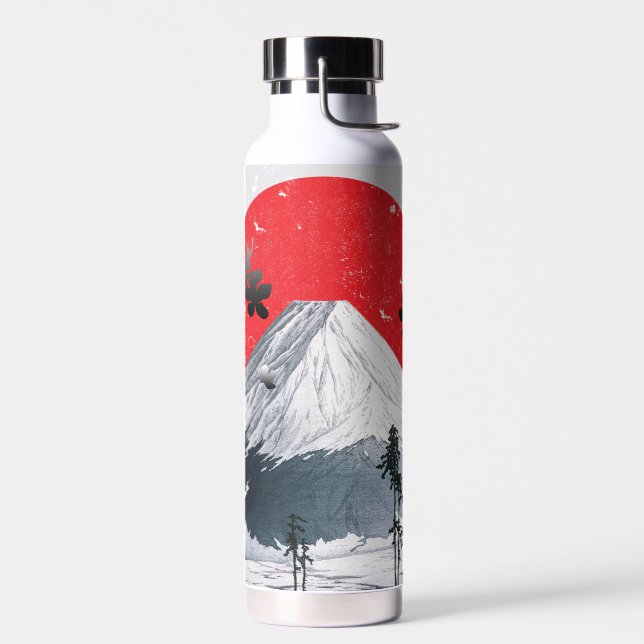 Bouteille D'eau Fleurs de cerisiers Mont Fuji Japon (Gauche)