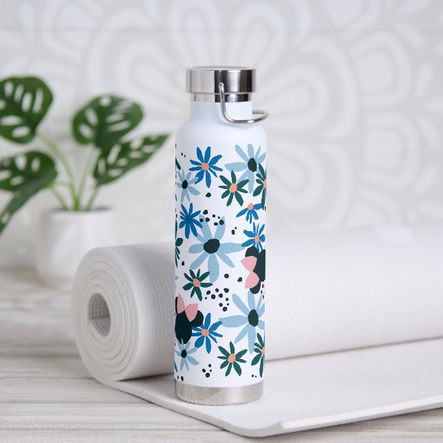 Bouteille D'eau Fleurs de marguerite Minnie Motif de logo de la so (Yoga)