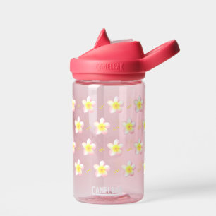 Bouteille D'eau Fleurs de Plumeria rose Pastel