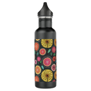 Bouteille D'eau Floral folklorique moderne Boho Scandi