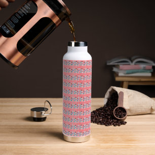 Bouteille D'eau Floral moderne rustique