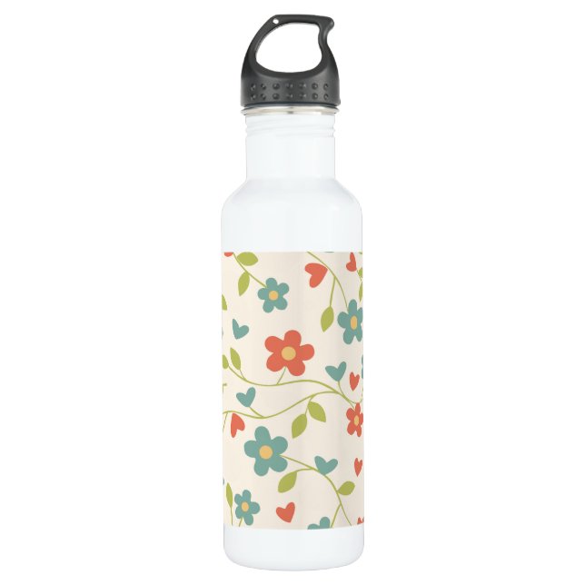 Bouteille d'eau florale (Devant)