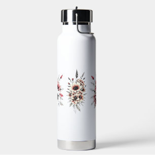Bouteille d'eau florale