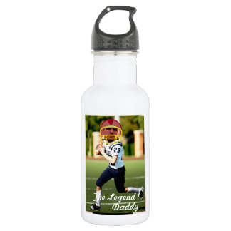 Bouteille D'eau Football American Player - with YOUR Photo & Text-