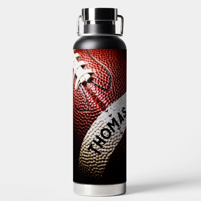 Bouteille D'eau Football avec nom (Plage)