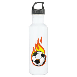 Bouteille D'eau Football en feu