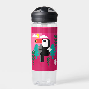 Bouteille D'eau Forêt tropicale tropicale Toucan