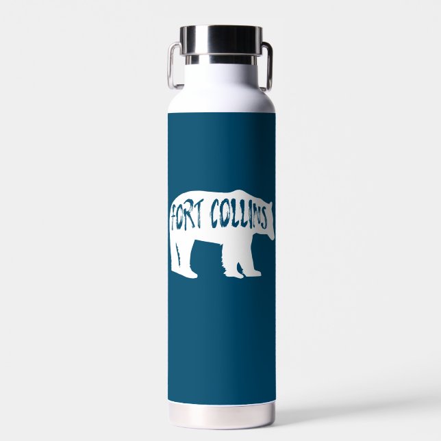 Bouteille D'eau Fort Collins Colorado Bear (Avant)