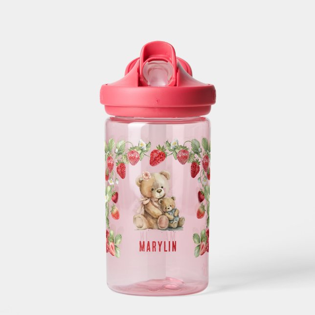 Bouteille D'eau Fraise et ours (Avant)