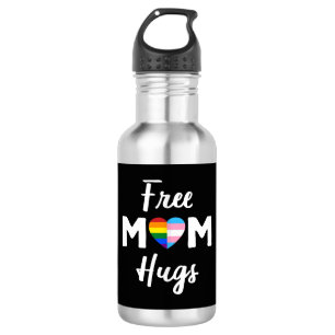 Bouteille D'eau Free Mom Hugs II - Rainbow Gay Trans Pride