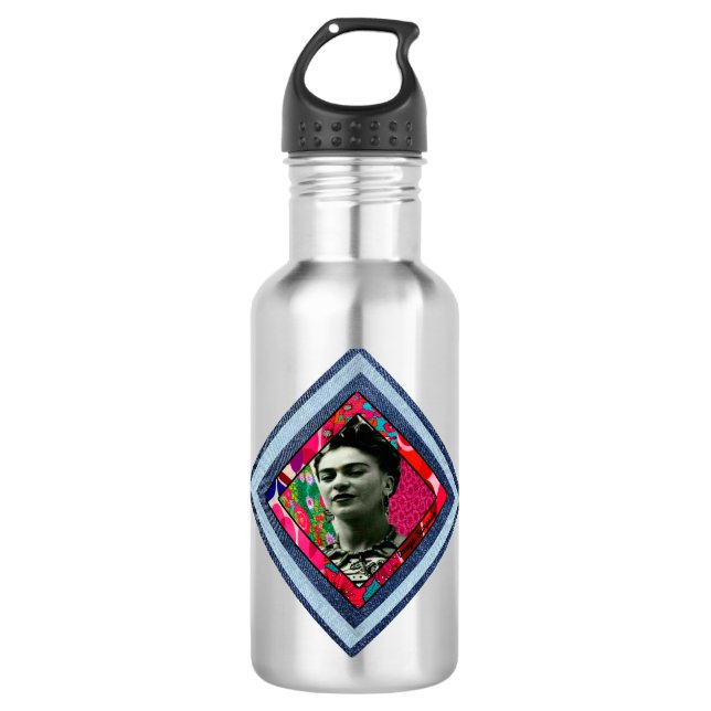 Bouteille D'eau Frida Kahlo Retro Denim Diamond (Devant)