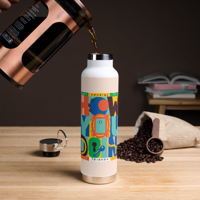 Bouteille D'eau FRIENDS™ | How You Doin' - Graphisme Vif (Gym)