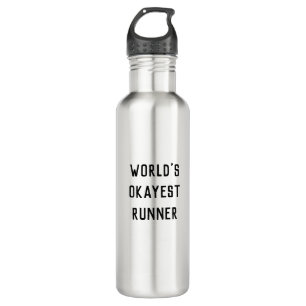 Bouteille D'eau Fun Humour World's Okayest Runner Type moderne