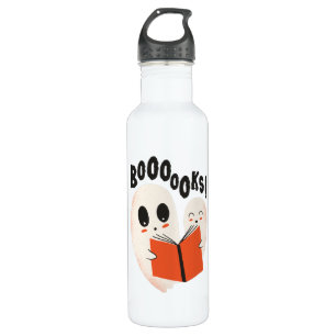 Bouteille D'eau Funny Bookworm Ghost Halloween Costume Booooks