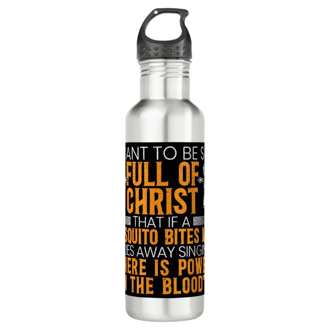Bouteille D'eau Funny Christian Religious Servant of God Faithful (Devant)