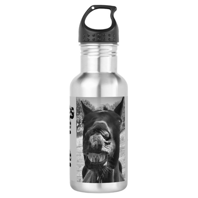 Bouteille D'eau Funny Horse Water Bottle (Devant)