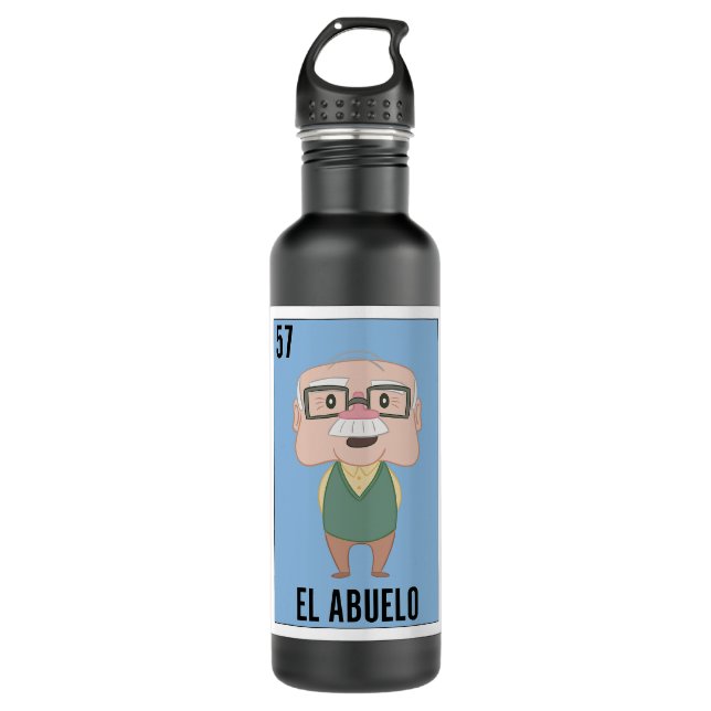 Bouteille D'eau Funny Mexican Design for Grandpa (Devant)