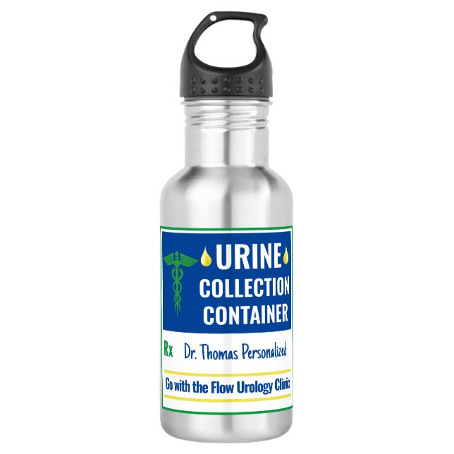 Bouteille D'eau Funny Novelty Doctor Nurse Collection d'urine pers (Devant)