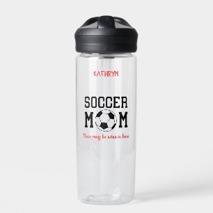 Bouteille D'eau Funny Soccer Maman personnalisée