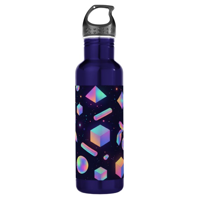 Bouteille D'eau Futuristic 3D Holographic Space Water Bottle (Devant)