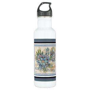 Bouteille D'eau G Bureau de création Fleur bleue