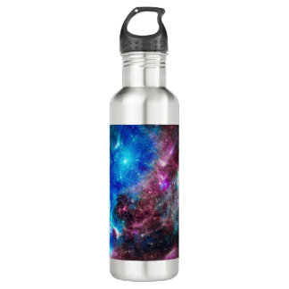 Bouteille D'eau Galaxie spatiale Galaxie rouge et bleue