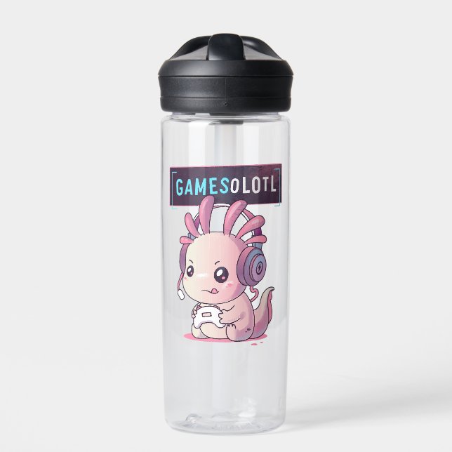Bouteille D'eau Gamesolotl - Axolotl Gamer (Extérieur)