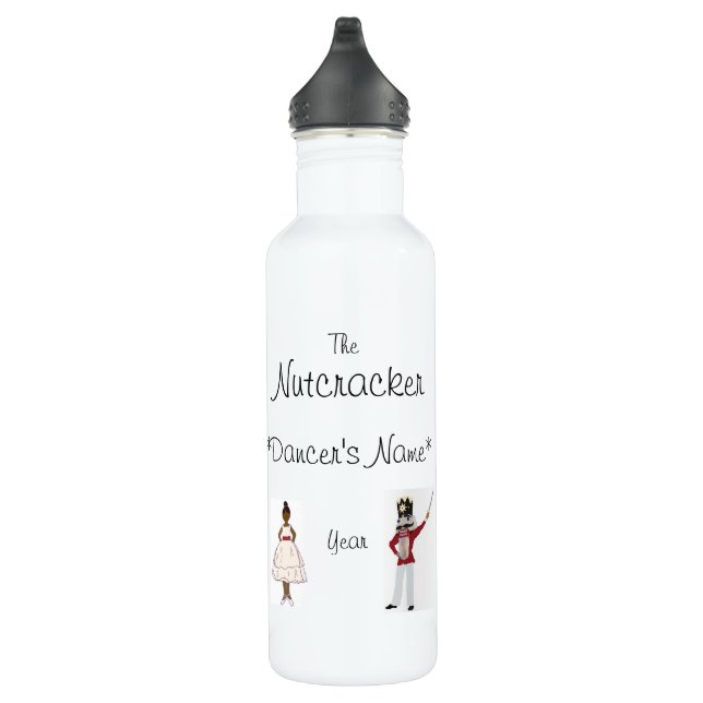Bouteille D'eau Gardien de ballet Nutcracker personnalisé sans sak (Droite)