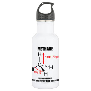 Bouteille D'eau Gaz à effet de serre de méthane 20 fois plus