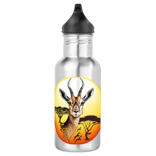Bouteille D'eau Gazelle Antelope africaine animal sauvage