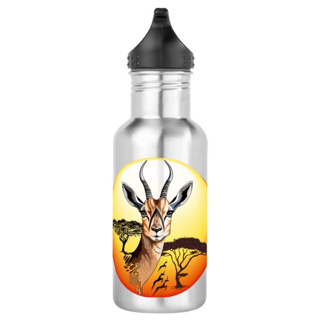 Bouteille D'eau Gazelle Antelope africaine animal sauvage (Droite)