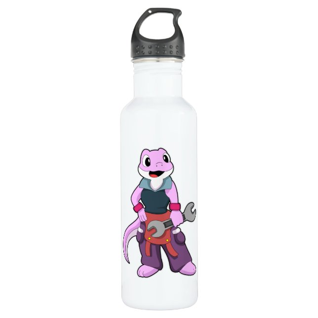 Bouteille D'eau Geko comme Mécanique avec clé (Devant)