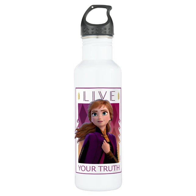 Bouteille D'eau Gelé 2| Anna - Vivez votre vérité (Devant)