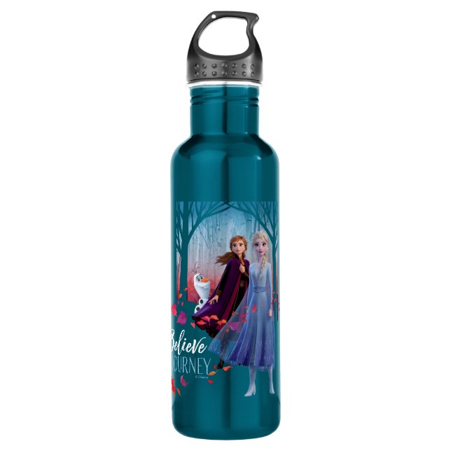 Bouteille D'eau Gelée 2 : Elsa, Anna, et Olaf| Croire (Devant)
