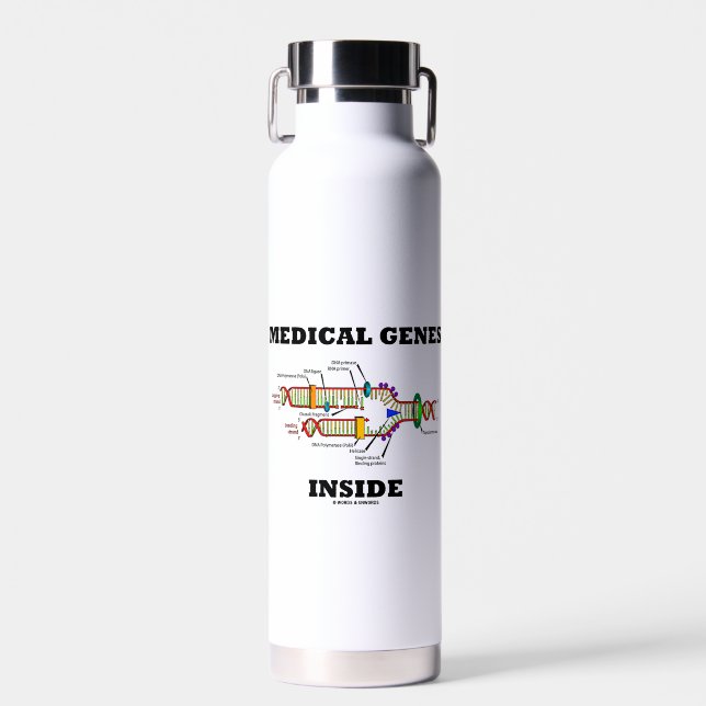 Bouteille D'eau Gènes Médicales dans la génétique de réplication d (Avant)