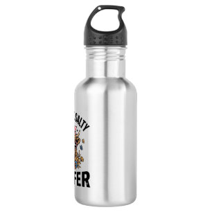 Bouteille D'eau Génisse drôle de vache papillon floral design vint