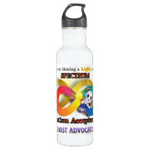 Ghost Advocates for Autism Water Bottle