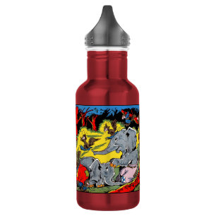 Bouteille D'eau Giggle Animal Elephant Comics Vintages