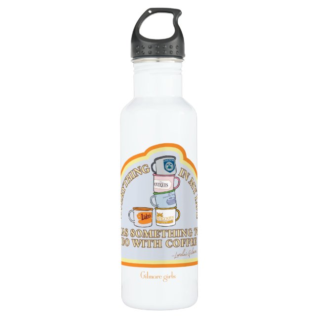 Bouteille D'eau Gilmore Girls | Graphique des devis de café (Devant)