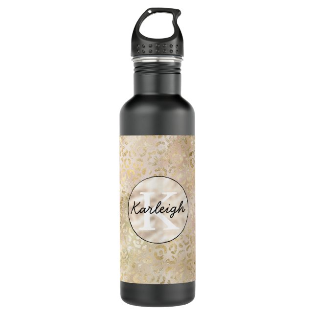 Bouteille D'eau Glam Gold Rose (Devant)