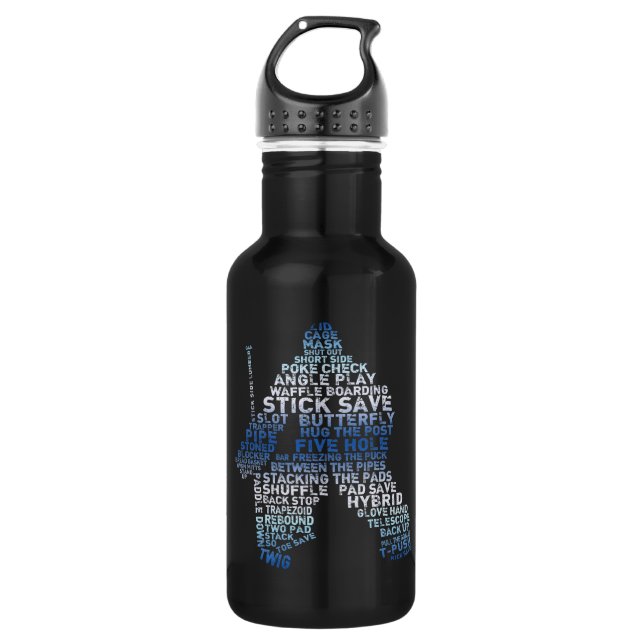Bouteille D'eau Goalie de hockey (Devant)