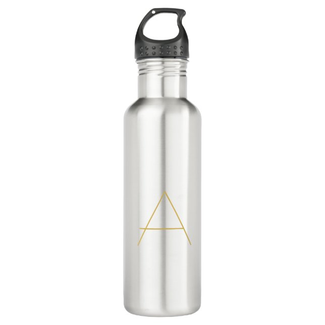 Bouteille D'eau Gold Color Monogram Professional Custom (Devant)