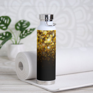 Bouteille D'eau Golden Sparkling Bokeh Stars Belle